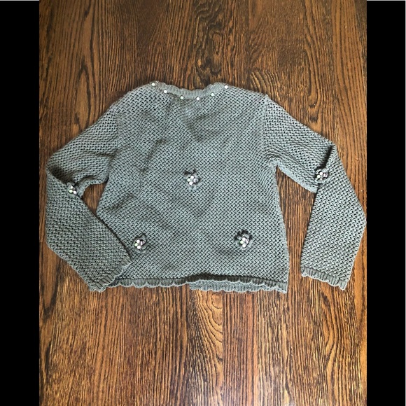 Deux par Deux crochet beaded cardigan size 7 - Picture 5 of 7